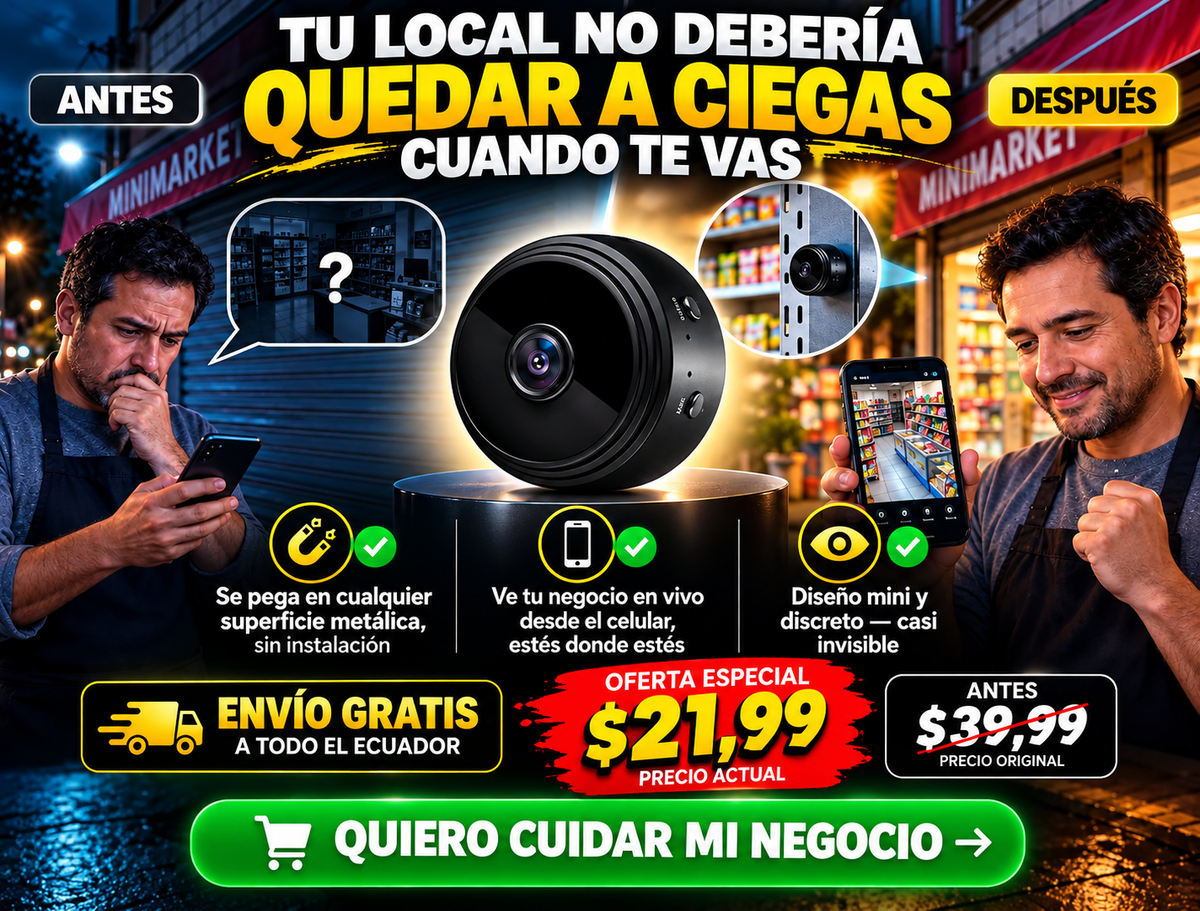 📹 Mini Cámara Espía Desmontable – ¡Seguridad Inteligente en Cualquier Lugar!